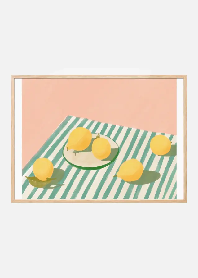 Lemons and stripes Αφίσα