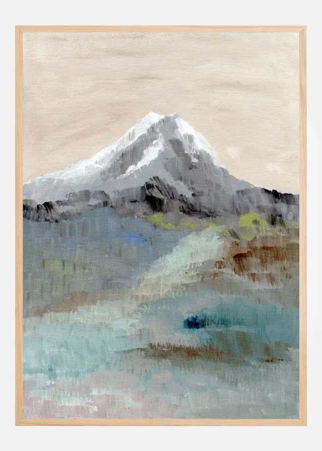 Calm mountainscape Αφίσα