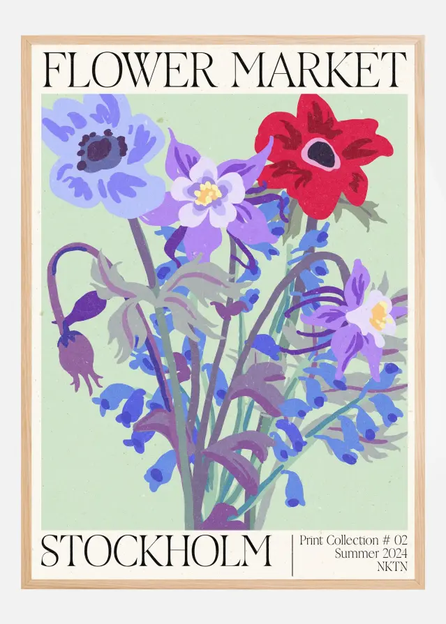 Stockholm Flower Market Αφίσα