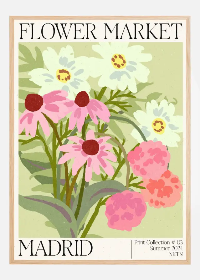 Madrid Flower Market Αφίσα