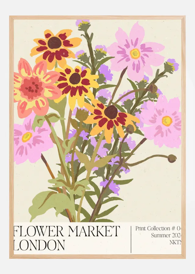London Flower Market Αφίσα