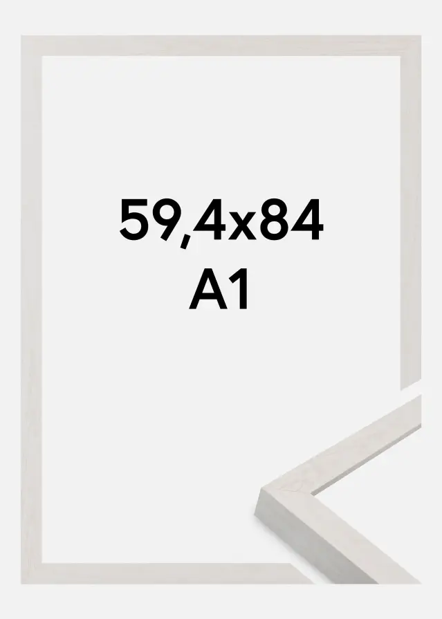 Πλαίσιο Wells Ακρυλικό γυαλί Λευκό 59,4x84,1 cm (A1)