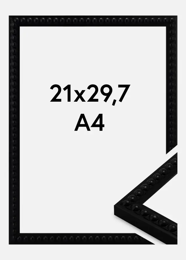 Πλαίσιο Perla Ακρυλικό γυαλί Black 21x29.7 cm (A4)