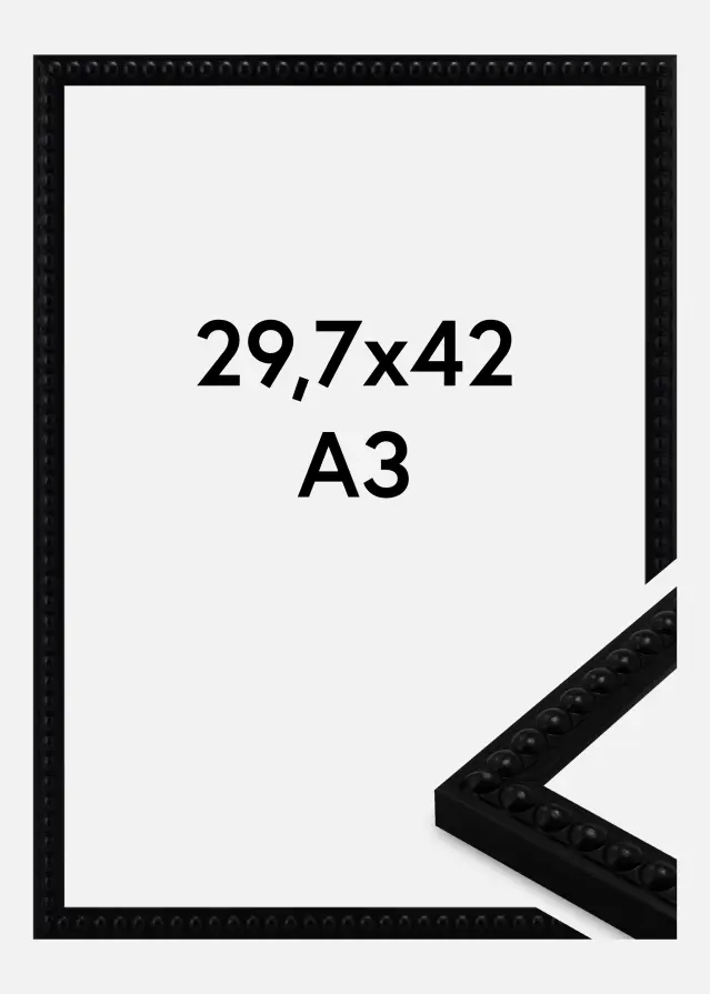 Πλαίσιο Perla Ακρυλικό γυαλί Black 29.7x42 cm (A3)