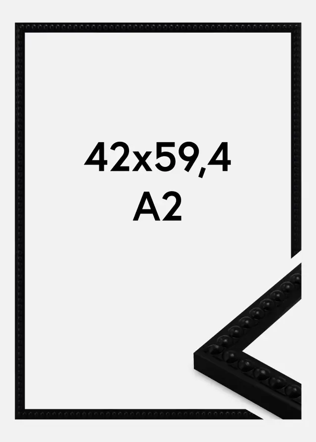 Πλαίσιο Perla Ακρυλικό γυαλί Black 42x59.4 cm (A2)