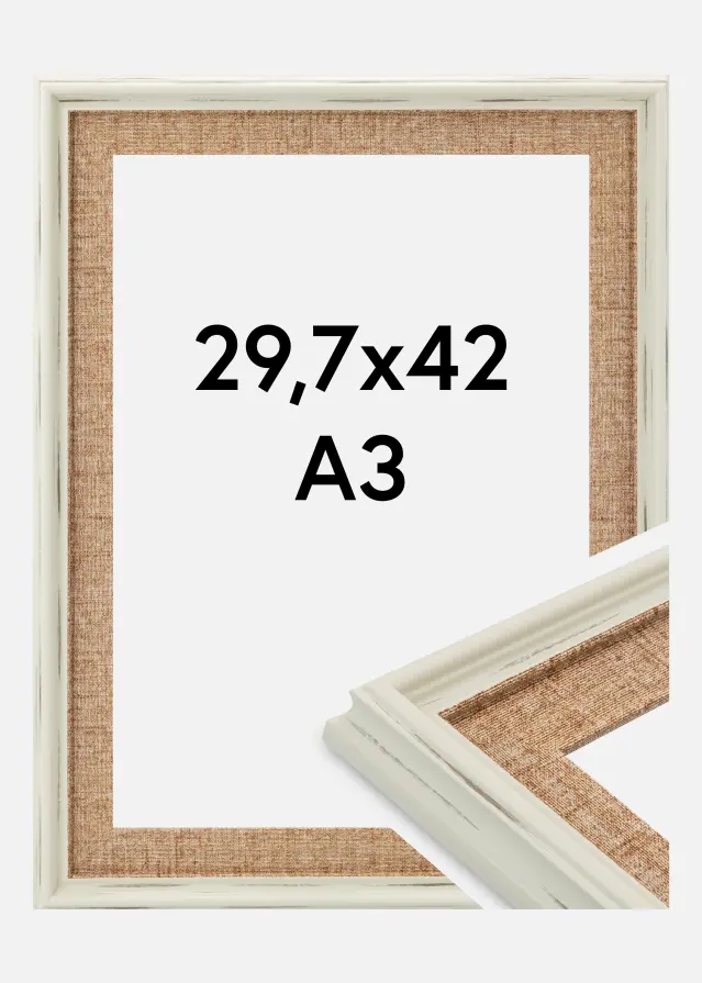 Πλαίσιο Sandweave Ακρυλικό γυαλί Λευκό 29.7x42 cm (A3)