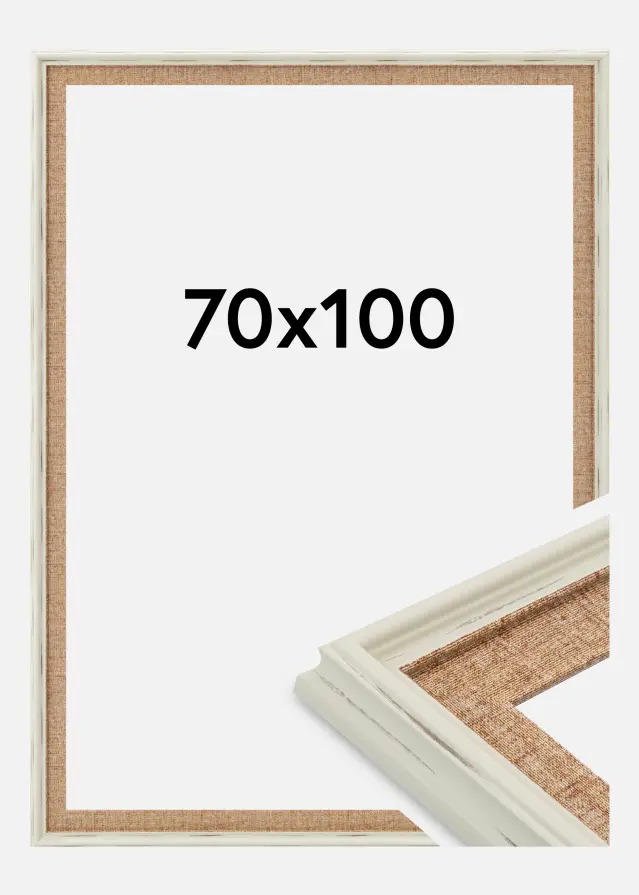 Πλαίσιο Sandweave Ακρυλικό γυαλί Λευκό 70x100 cm