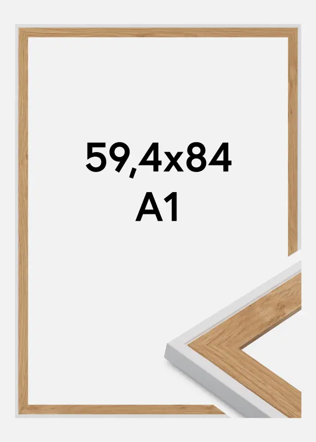 Πλαίσιο Clearline Ακρυλικό γυαλί Λευκό 59.4x84 cm (A1)