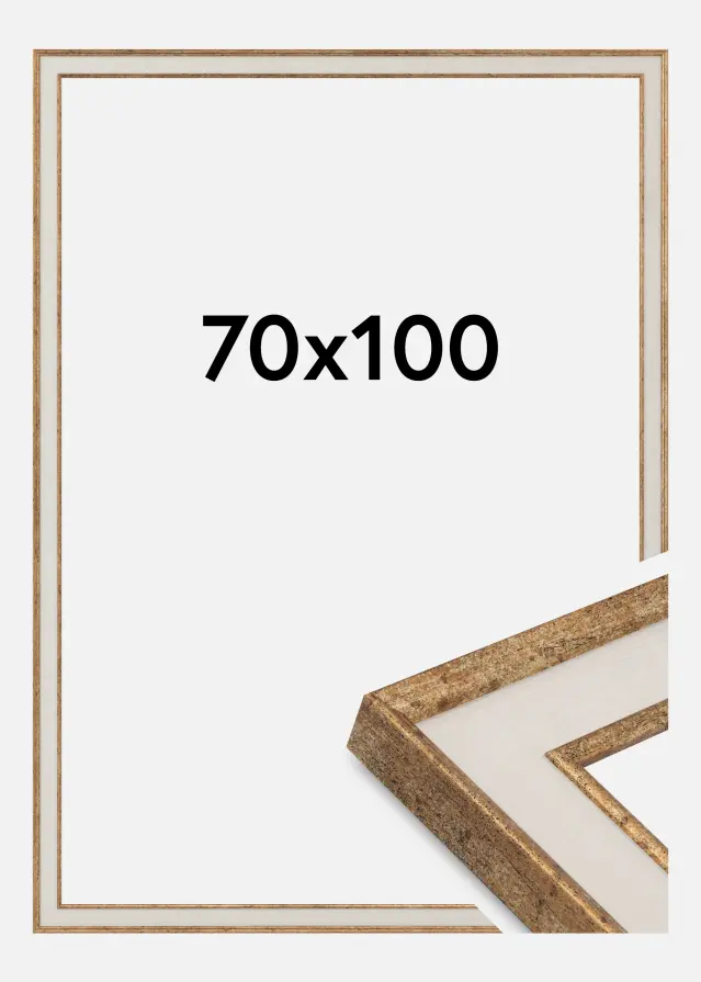 Πλαίσιο Dolly Ακρυλικό γυαλί Χρυσός 70x100 cm