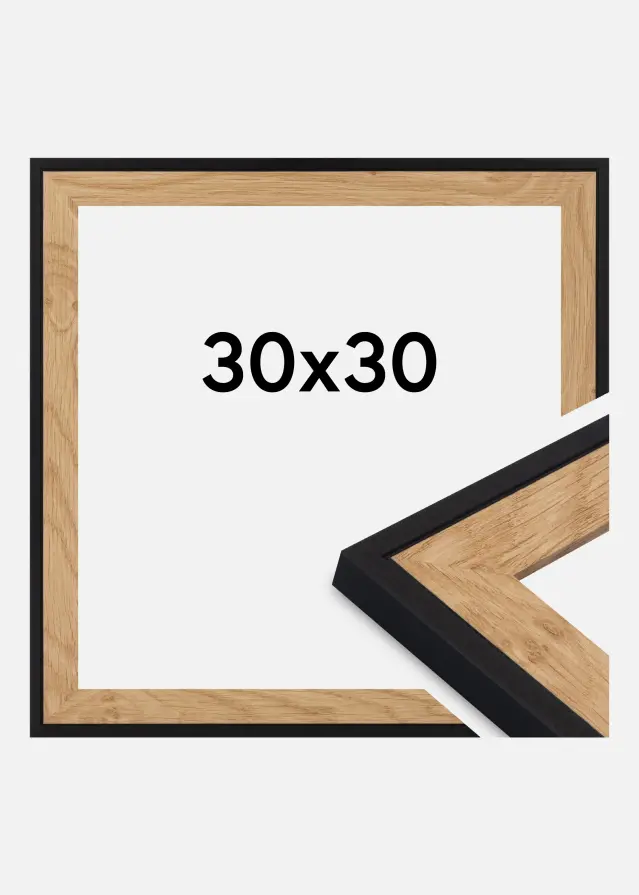 Πλαίσιο Iris Ακρυλικό γυαλί Μαύρο 30x30 cm