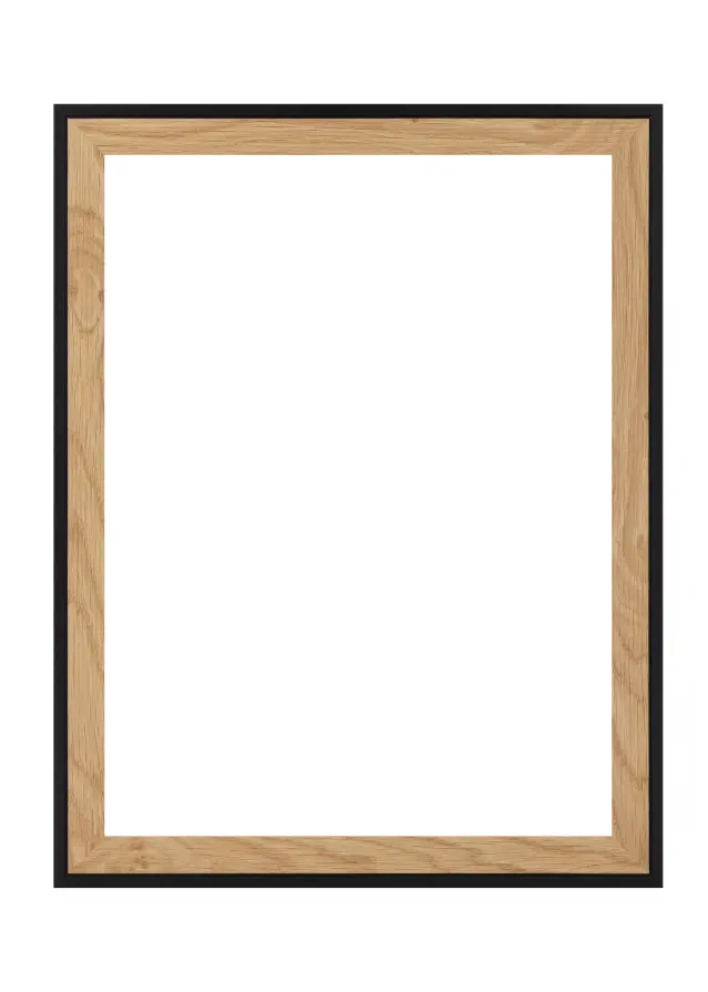 Πλαίσιο Linea Ακρυλικό γυαλί Oak / Black 40x40 cm