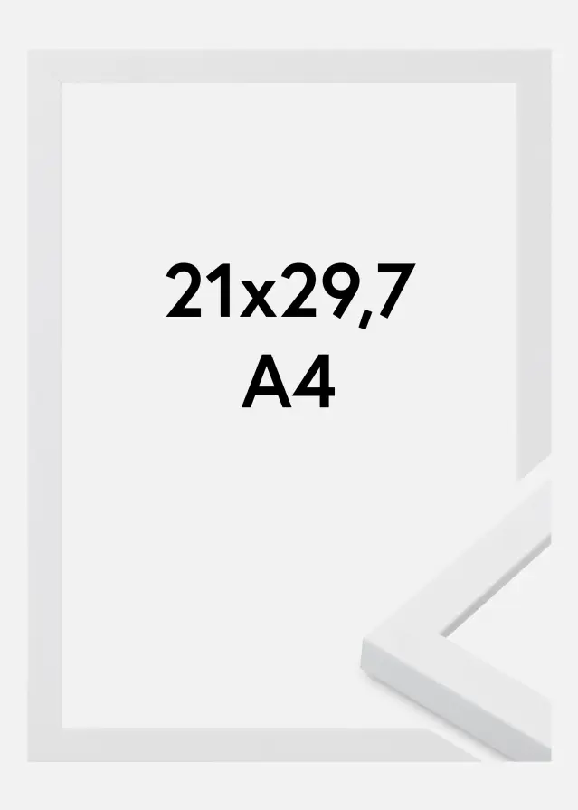 Πλαίσιο Oban Ακρυλικό γυαλί Λευκό 21x29.7 cm (A4)