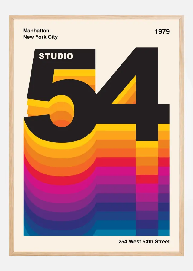 Studio 54 Retro Design Αφίσα