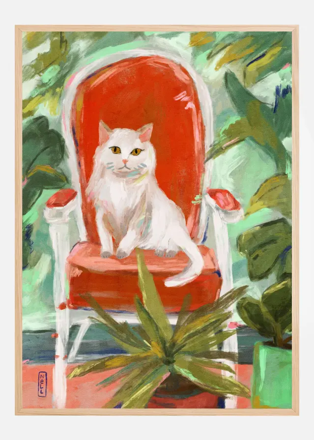 Indoor Jungle Cat Painting Αφίσα