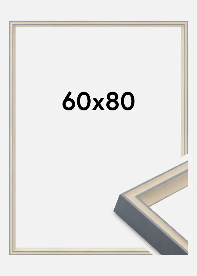 Πλαίσιο Riga Ακρυλικό γυαλί Γκρι 60x80 cm