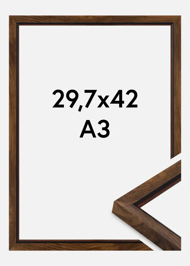 Πλαίσιο Obsidian Ακρυλικό γυαλί Καρυδιά 29.7x42 cm (A3)