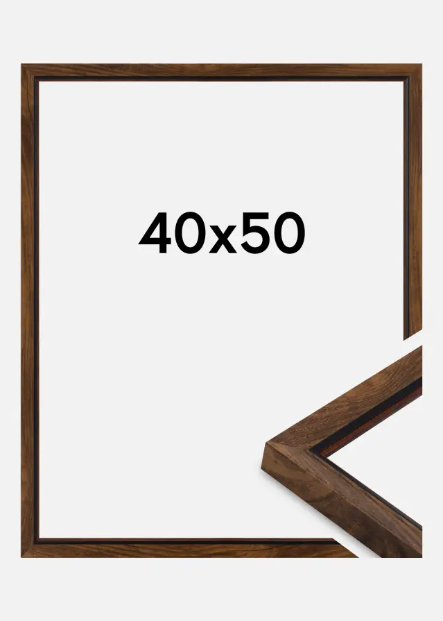 Πλαίσιο Obsidian Ακρυλικό γυαλί Καρυδιά 40x50 cm