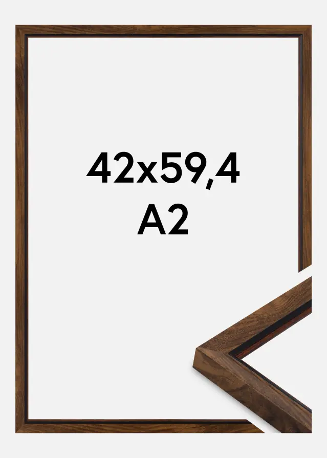 Πλαίσιο Obsidian Ακρυλικό γυαλί Καρυδιά 42x59.4 cm (A2)