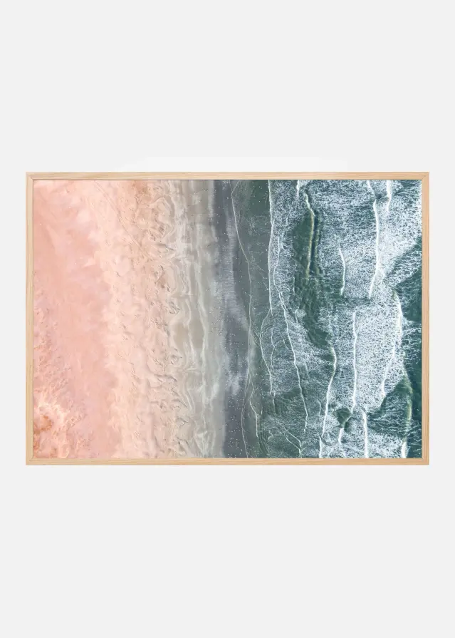 Pink and blue coastal Αφίσα