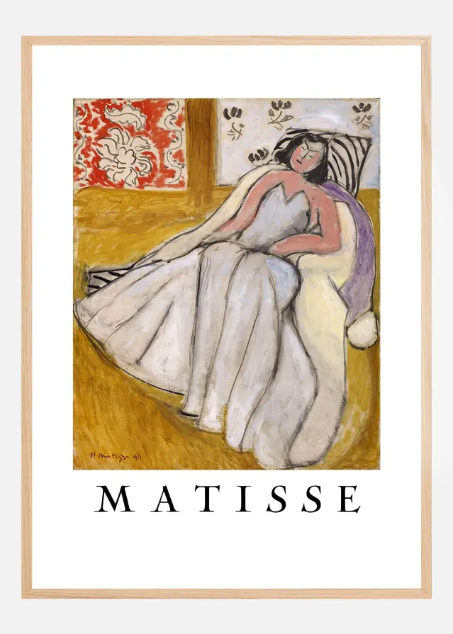 Jeune Femme An La Pelisse Blanche - Henri Matisse Αφίσα