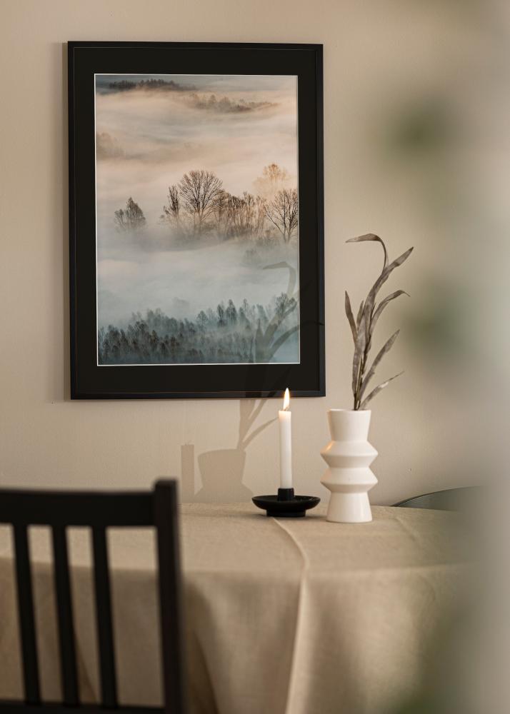 Πλαίσιο Edsbyn Μαύρος 40x40 cm - Πασπαρτού Μαύρος 10x10 inches (25,4x25,4 cm)