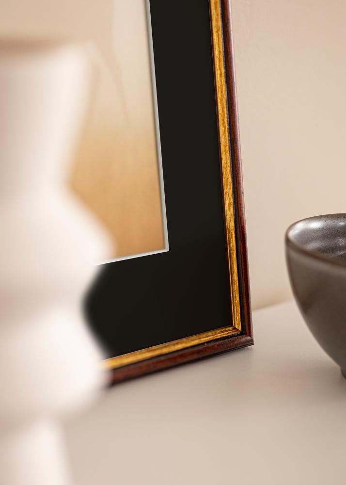 Πλαίσιο Horndal Καφέ 35x50 cm - Πασπαρτού Μαύρος 24x30 cm