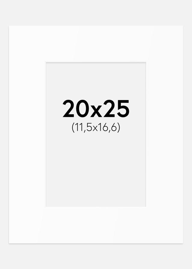 Πασπαρτού Λευκό Πρότυπο (Λευκός Πυρήνας) 20x25 cm (11,5x16,6)