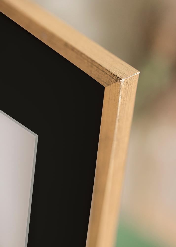 Πλαίσιο Galant Χρυσός 30x40 cm - Πασπαρτού Μαύρος 18x27 cm