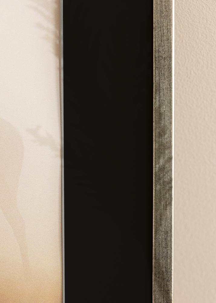 Πλαίσιο Galant Ασημί 30x40 cm - Πασπαρτού Μαύρος 18x27 cm