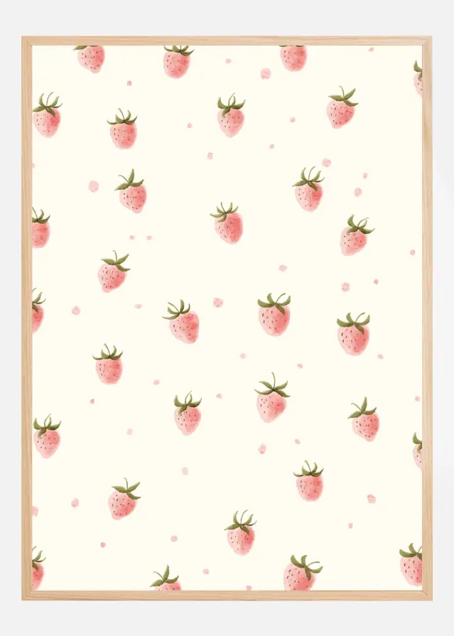 Simple Fresh Strawberry Poster