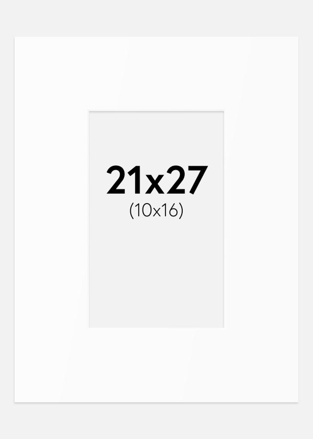 Πασπαρτού Λευκό Πρότυπο (Λευκός Πυρήνας) 21x27 cm (10x16)