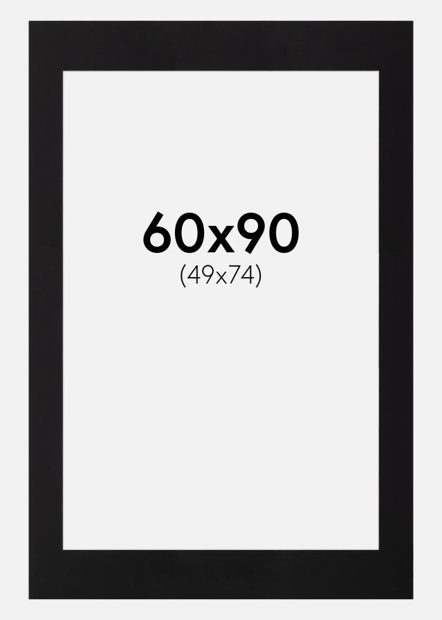 Πασπαρτού Canson Μαύρος Λευκό πυρήνας 60x90 cm (49x74)