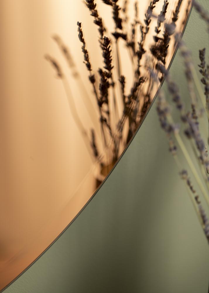 KAILA Κυκλικός Καθρέφτης Rose Gold Deluxe 90 cm Ø