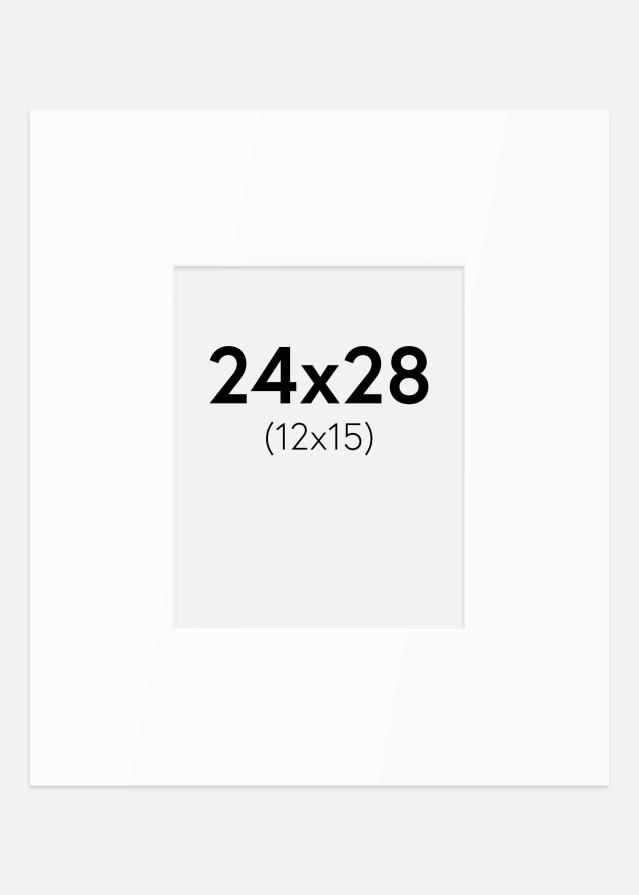 Πασπαρτού Λευκό Πρότυπο (Λευκός Πυρήνας) 24x28 cm (12x15)