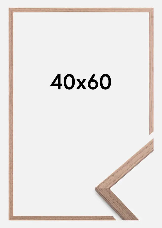 Πλαίσιο Edsbyn Ανοιχτό καρυδιά 40x60 cm