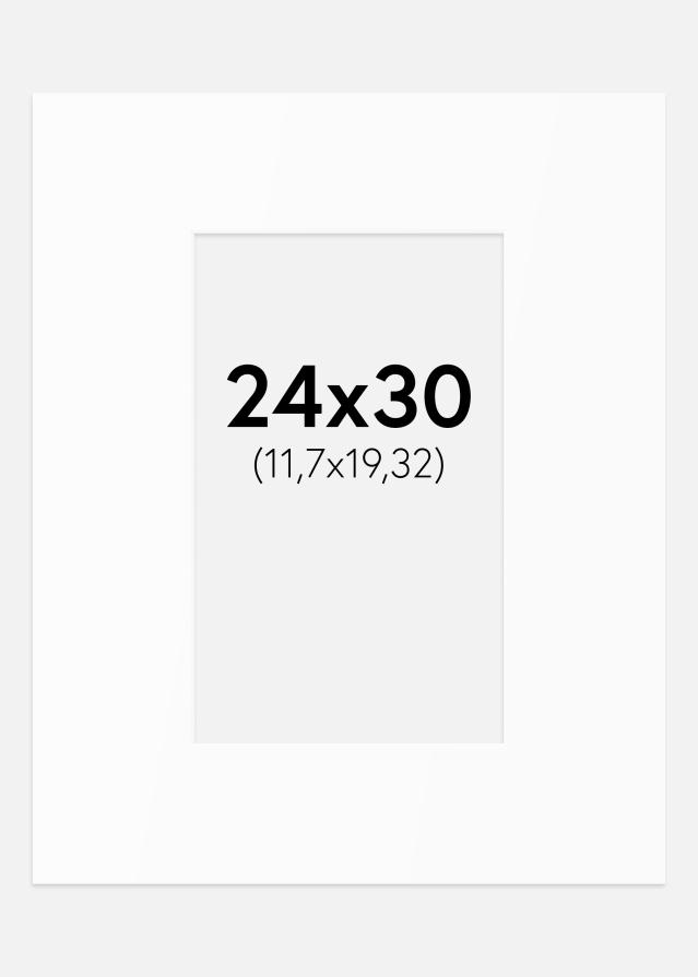 Πασπαρτού Λευκό Πρότυπο (Λευκός Πυρήνας) 24x30 cm (11,7x19,32)