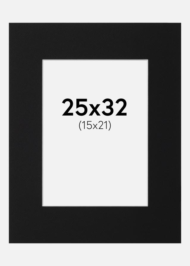 Πασπαρτού Μαύρο Πρότυπο (Λευκός Πυρήνας) 25x32 cm (15x21)