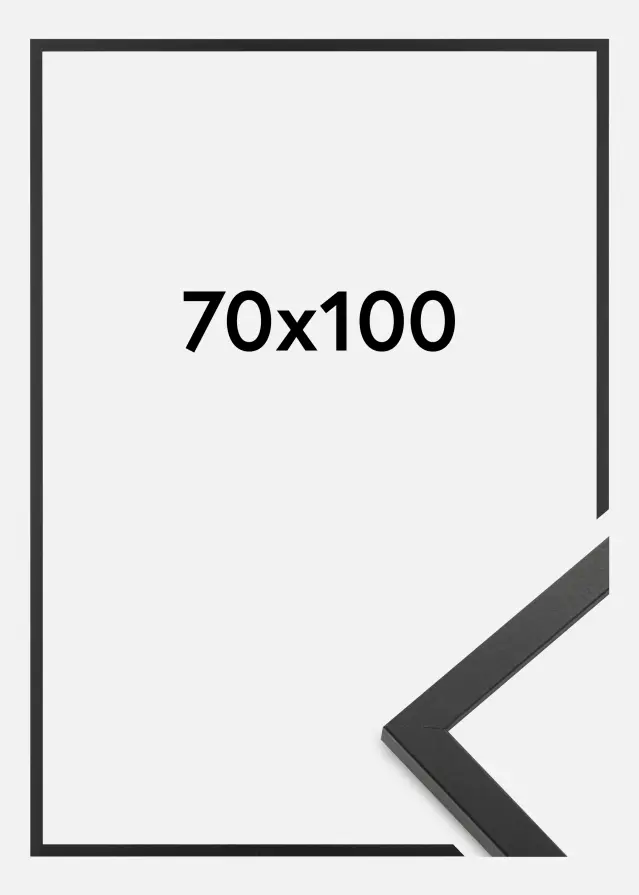 Πλαίσιο Trendy Ακρυλικό γυαλί Μαύρος 70x100 cm