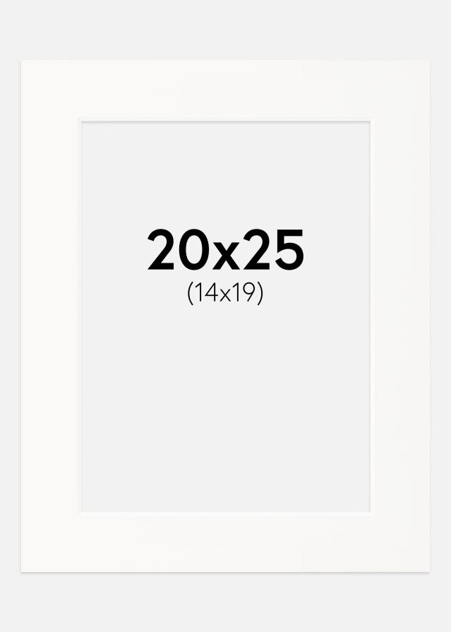 Πασπαρτού Εκκρεμής λευκός Λευκό πυρήνας 20x25 cm (14x19)