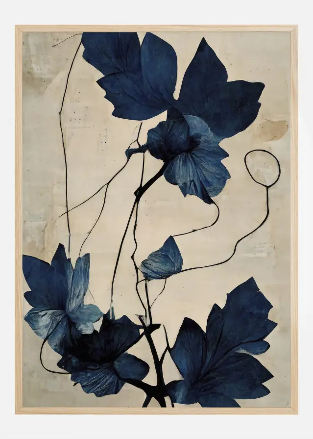 Indigo Flower Αφίσα
