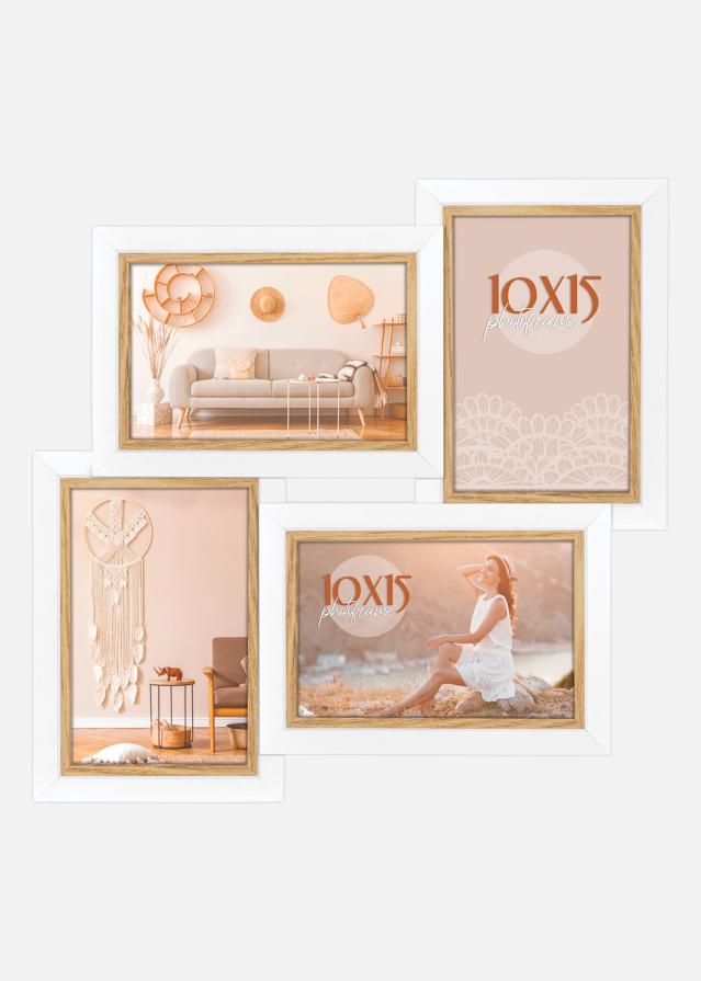 Ayas 4Q Κορνίζα κολάζ Λευκό - 4 Εικόνες