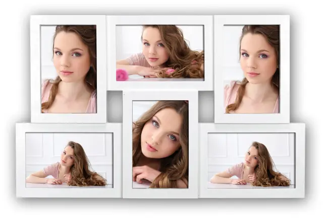 Andorra Κορνίζα κολάζ Λευκό - 6 Εικόνες