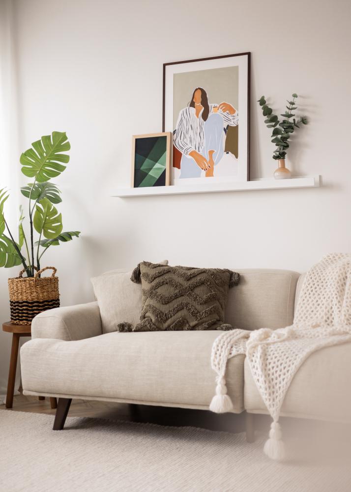 KAILA Ράφι για πίνακες Λευκό 120 cm