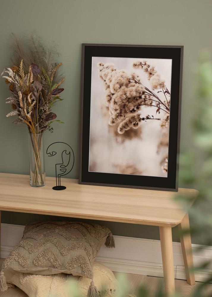 Πλαίσιο Edsbyn Γραφίτης 40x40 cm - Πασπαρτού Μαύρος 10x10 inches