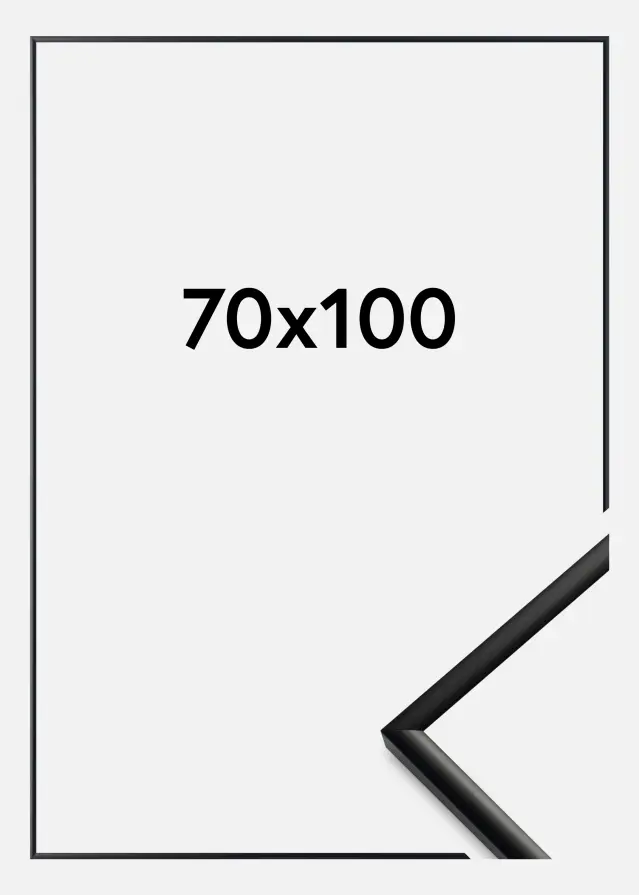 Πλαίσιο New Lifestyle Ακρυλικό γυαλί Ματ Μαύρο 70x100 cm