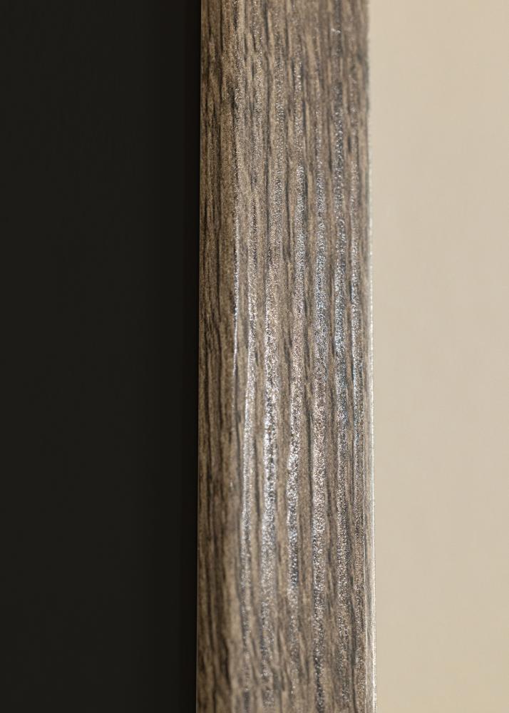 Πλαίσιο Fiorito Καρυδιά 40x50 cm - Πασπαρτού Μαύρος 12x16 inches