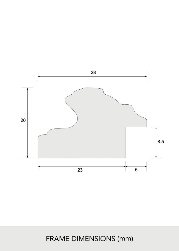 Πλαίσιο Swirl Ακρυλικό γυαλί Χρυσός 30x40 cm