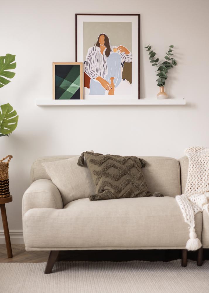 KAILA Ράφι για πίνακες Λευκό 120 cm