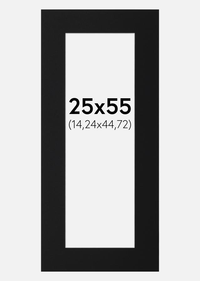 Πασπαρτού Μαύρο Πρότυπο (Λευκός Πυρήνας) 25x55 cm (14,24x44,72)