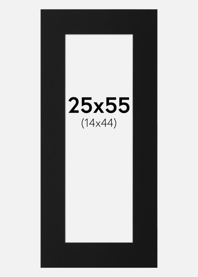 Πασπαρτού Μαύρο Πρότυπο (Λευκός Πυρήνας) 25x55 cm (14x44)